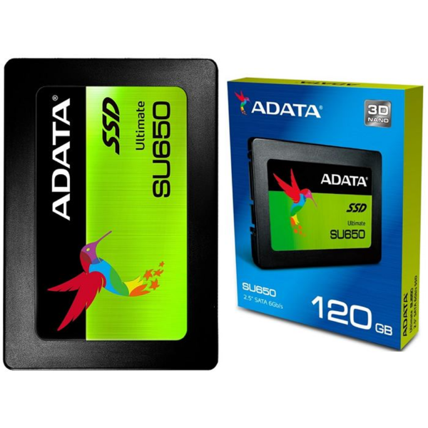 120GB SU650 Sata 3.0 520-450MB/s 7mm 2.5" Flash SSD resmi