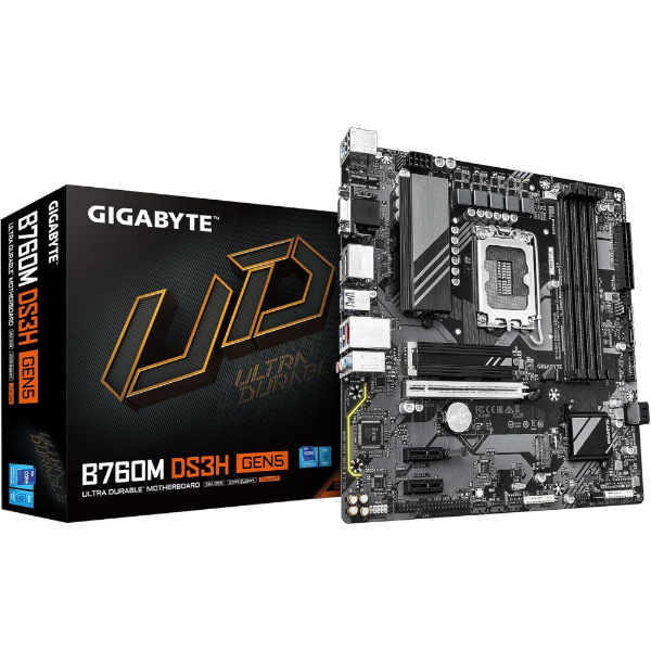 MAB B760M DS3H GEN5 7600MHz OC DDR5 LGA1700 DP-HDMI MicroATX ANAKART resmi