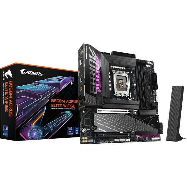 B860MAELITE-WIFI6E 9200MHz OC DDR5 LGA1851 M.2 HDMI DP Micro-ATX Anakart resmi
