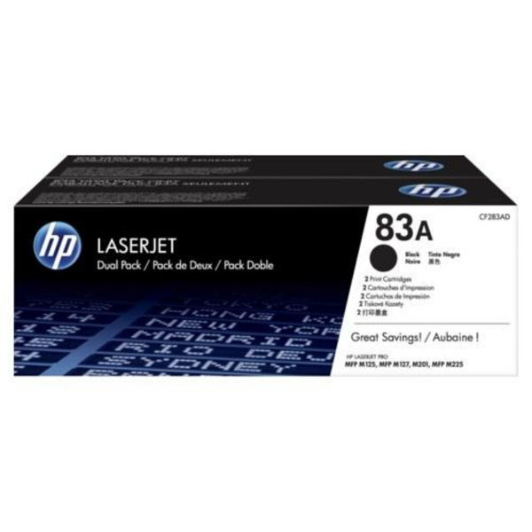 No 83A 2'li Paket Siyah 1500 Sayfa Lazer Toner resmi
