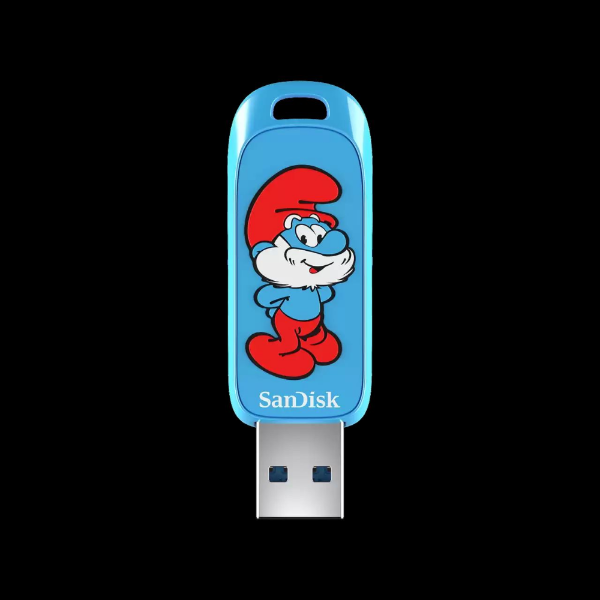 128GB SMURFS USB3.2 Gen 1 130MB/s Flash Bellek resmi