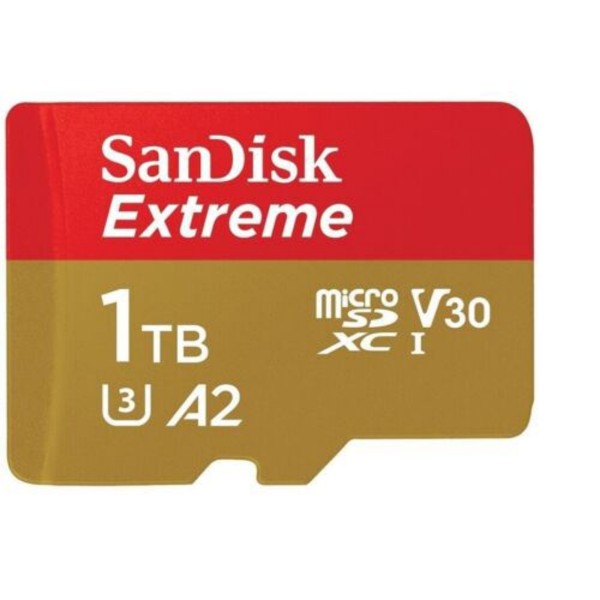 1TB Extreme SDXC UHS-I A2 190MB/s Micro SD Card resmi